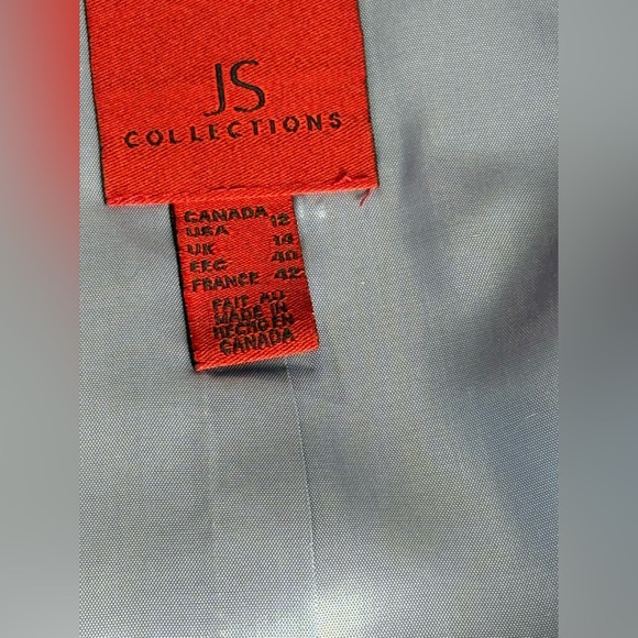JS Collections Dove Gray Mother of the Bride Jacket (12) Skirt (14) Set Acetate - Picture 6 of 11